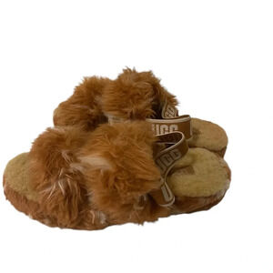 UGG Women's Oh Yeah Spots Slipper Brown & White Size 8
